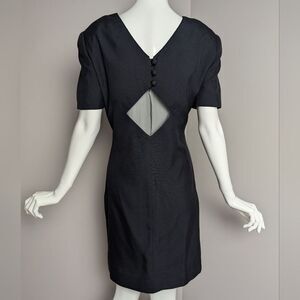 David Hayes for Neiman Marcus Vintage Silk Little Black Dress, Size 6